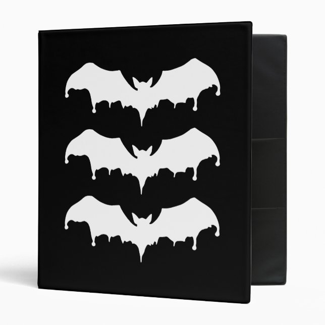 Gothic Melting Vampire Bats Binder (Front/Inside)
