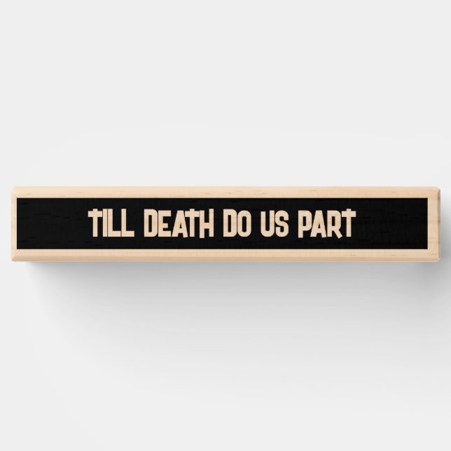 GOTHIC MEMORY GUEST BOOK BLOCKS PERSONALIZED TOPPLE TOWER (Back)