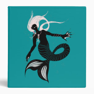 Gothic Mermaid Dark Fantasy Sea Creature 3 Ring Binder