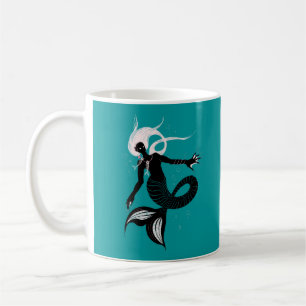 Gothic Mermaid Dark Fantasy Sea Creature Coffee Mug