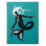 Gothic Mermaid Dark Fantasy Sea Creature Notebook at Zazzle