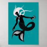 Gothic Mermaid Dark Fantasy Sea Creature Poster at Zazzle