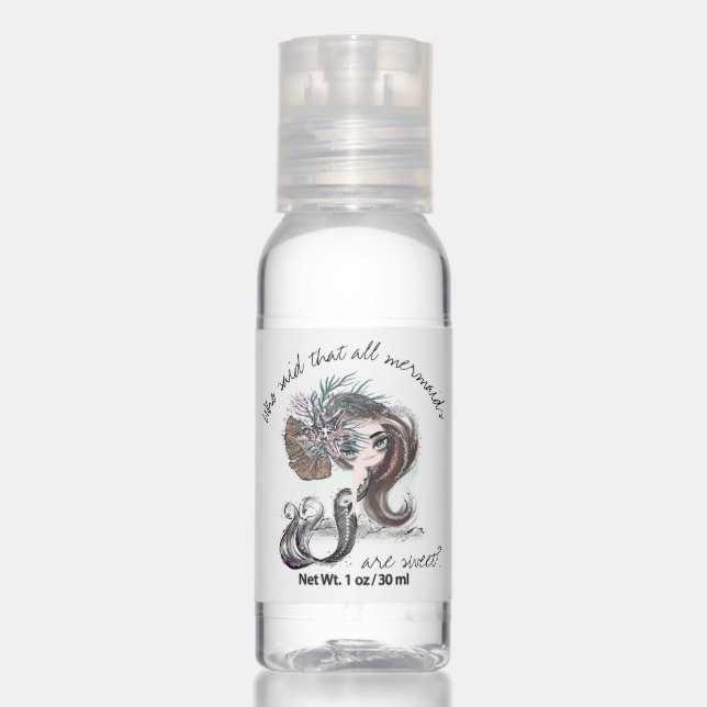Gothic Mermaid | Not All Mermaids Are Sweet Hand Sanitizer (Front)