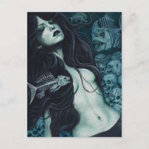 Gothic Mermaid Postcard