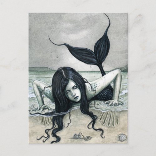 Gothic Mermaid Postcard
