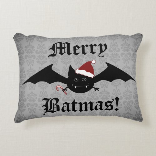 Gothic Merry Batmas decorative Accent Pillow