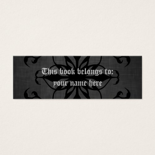 Gothic mini bookmarkers or skinny business cards