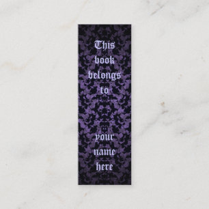 Gothic mini bookmarks or skinny business cards