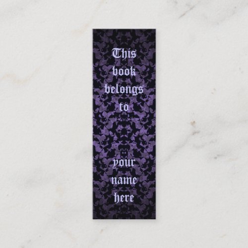 Gothic mini bookmarks or skinny business cards