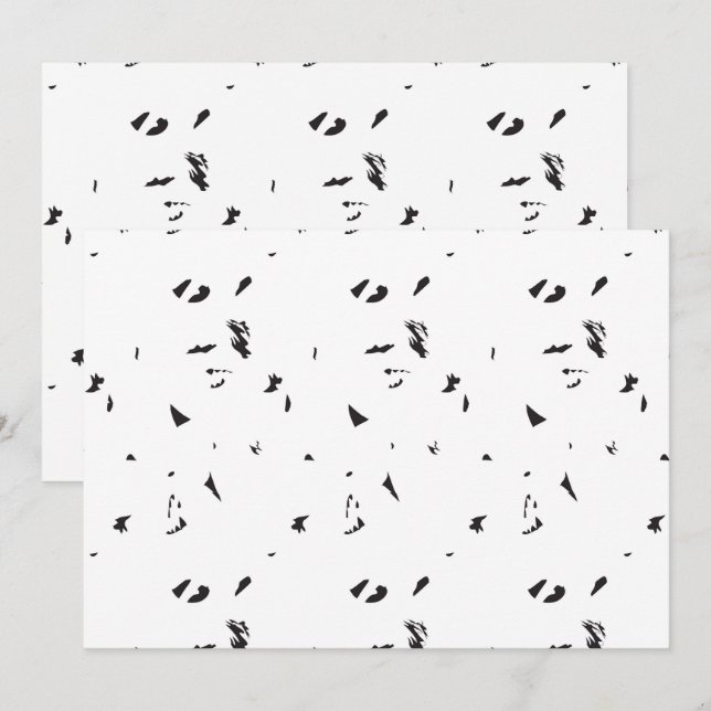 Gothic Minimal Invitations | Bold Modern Style (Front/Back)