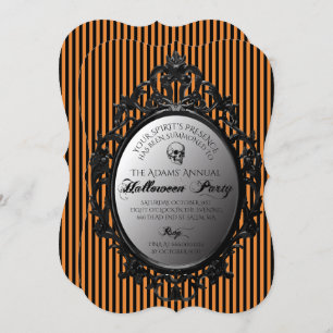 Gothic Mirror Halloween Party Invitation