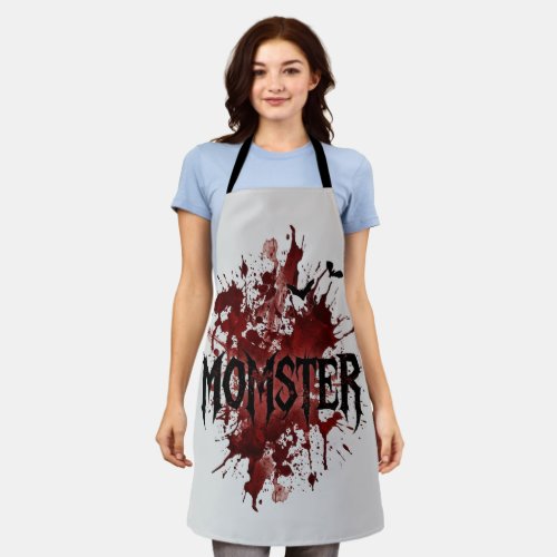 Gothic Momster Apron - Spooky Halloween Kitchen