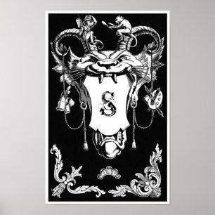 Gothic monster antique architectural decoration