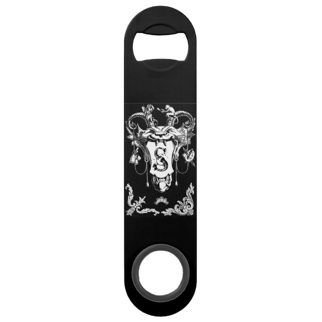 Gothic monster antique architectural decoration  bar key (Front)