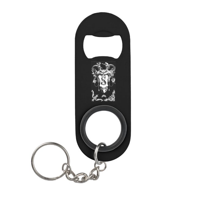 Gothic monster antique architectural decoration  keychain bottle opener (Front)