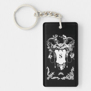 Gothic monster architectural decoration  keychain