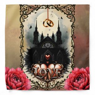 Gothic Moon –Eternal Love Beneath the Midnight Sky Bandana