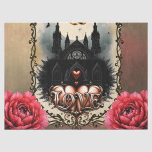Gothic Moon –Eternal Love Beneath the Midnight Sky Tissue Paper