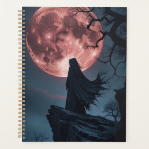 Gothic Moonlight Wraith Spiral Notebook Dark Fan