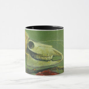 Gothic Moth Skull Mug