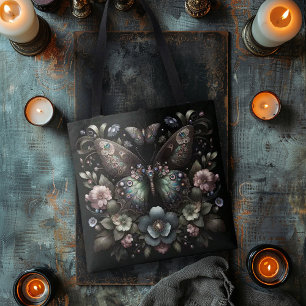 Gothic Moth Tote Bag