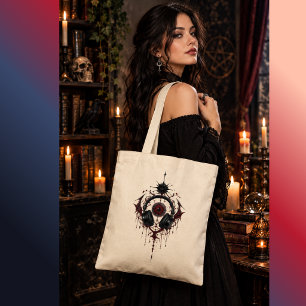 Gothic Mystic Eye Tote Bag – Dark Fantasy Occult H