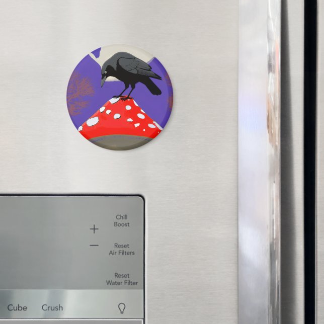 Gothic Mystic Raven Magnet (In Situ (Fridge))