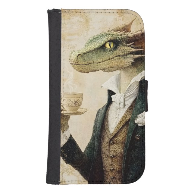 Gothic Mythological Medieval Fantasy Dragon  Samsung Galaxy Wallet Case (Front)