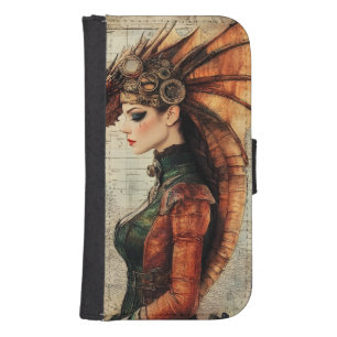 Gothic Mythological Medieval Nymph Fantasy Dragon  Galaxy S4 Wallet Case