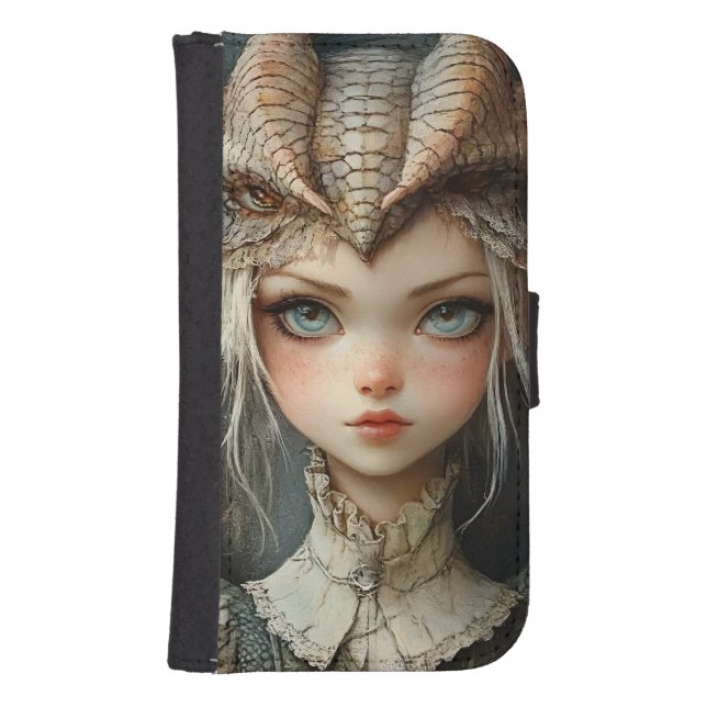 Gothic Mythological Medieval Nymph Fantasy Dragon  Samsung Galaxy Wallet Case (Front)