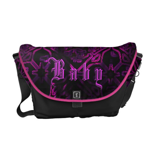 Gothic Neon Purple Baby Custom Diaper Bag Zazzle Gothic Neon Purple Baby Custom Diaper Bag