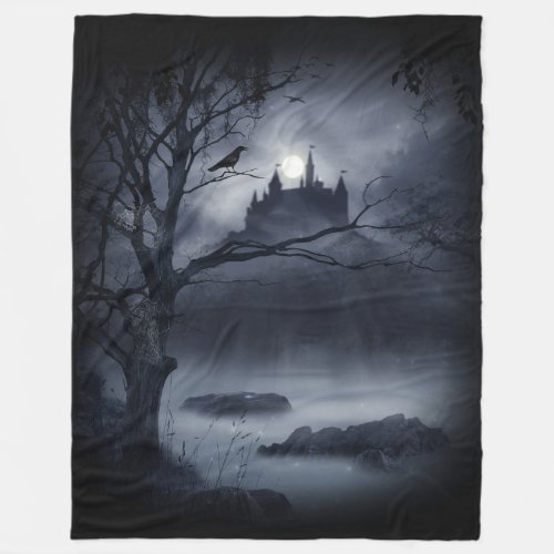 Gothic Night Fantasy Large Fleece Blanket