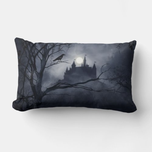 Gothic Night Fantasy Lumbar Pillow
