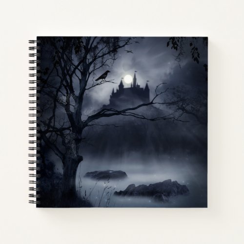Gothic Night Fantasy Square Notebook
