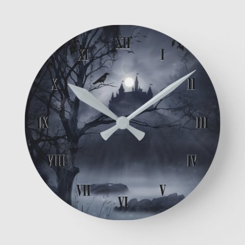 Gothic Night Fantasy Wall Clock