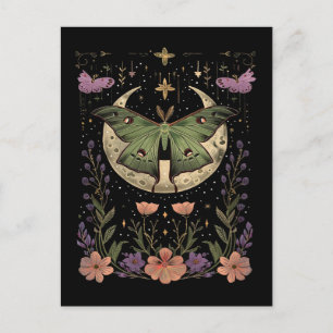  Gothic night sky illustration Postcard