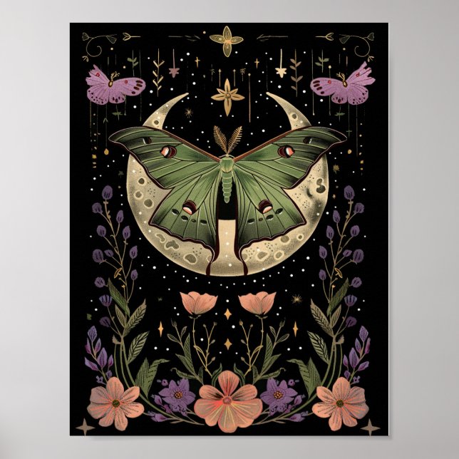  Gothic night sky illustration Poster (Front)
