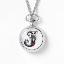 Gothic Nightmare Pocket Watch Necklace – Dark Fant