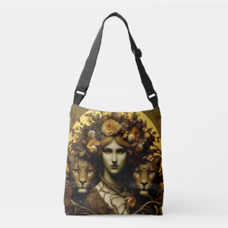 gothic nouveau goddess sun summer solstice Tote