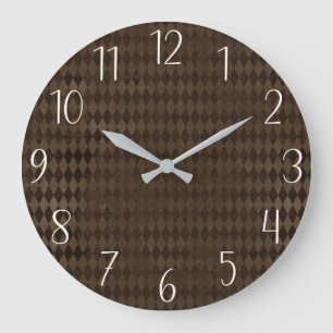 Gothic Nursery Dark Harlequin   Large Clock