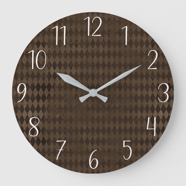 Gothic Nursery Dark Harlequin   Large Clock (Front)