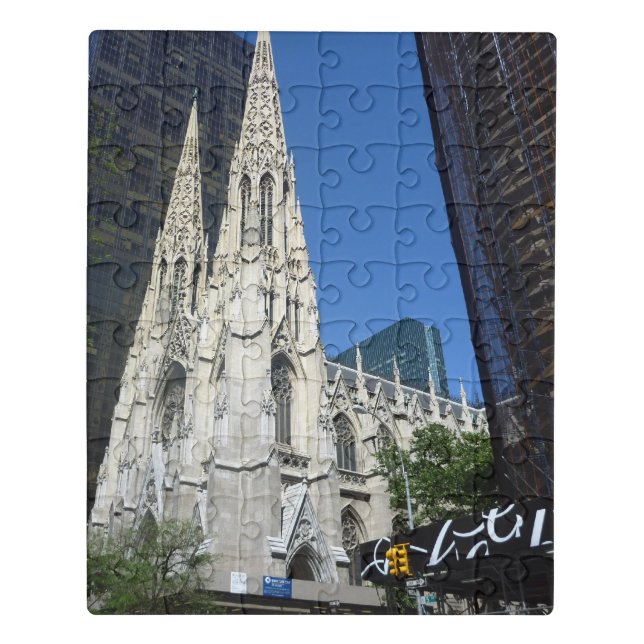gothic nyc cathedral jigsaw puzzle (Puzzle Vertical)