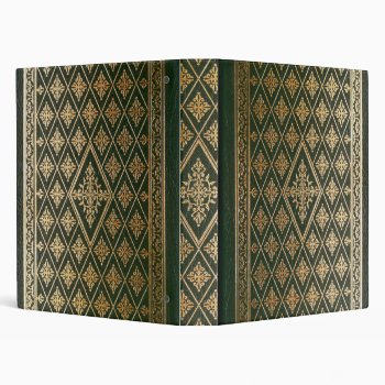 Gothic Old Green Leather Book Binder by Traditions at Zazzle