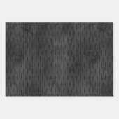 Gothic Opulent Black Halloween Wrapping Paper Sheets (Front 2)