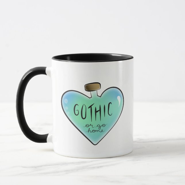 Gothic or Go Home Mug (Blue/Teal) (Left)
