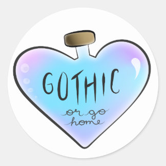 Gothic or Go Home Sticker (Purple/Blue)