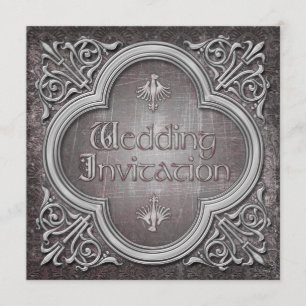 Gothic or Medieval Wedding Invitation