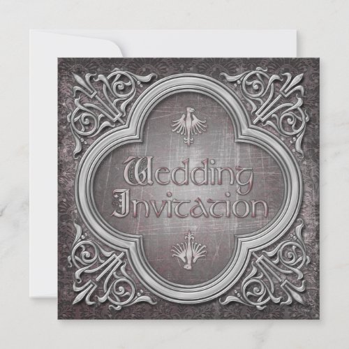 Gothic or Medieval Wedding Invitation