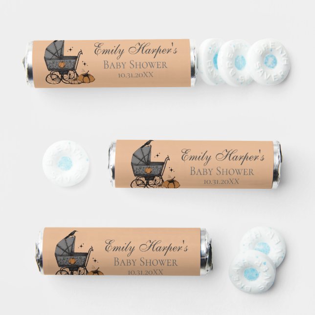 Gothic Orange A Baby is Brewing Fall Baby Shower Breath Savers® Mints (Assorted)