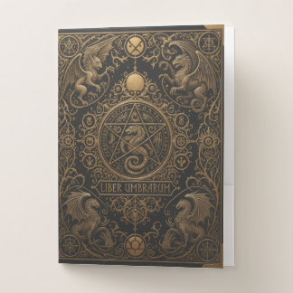 Gothic Ornamental Embossed Book of Shadows Pocket Folder